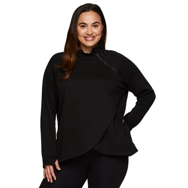 Womens Plus Size Active Fleece Pullover Sweatshirt